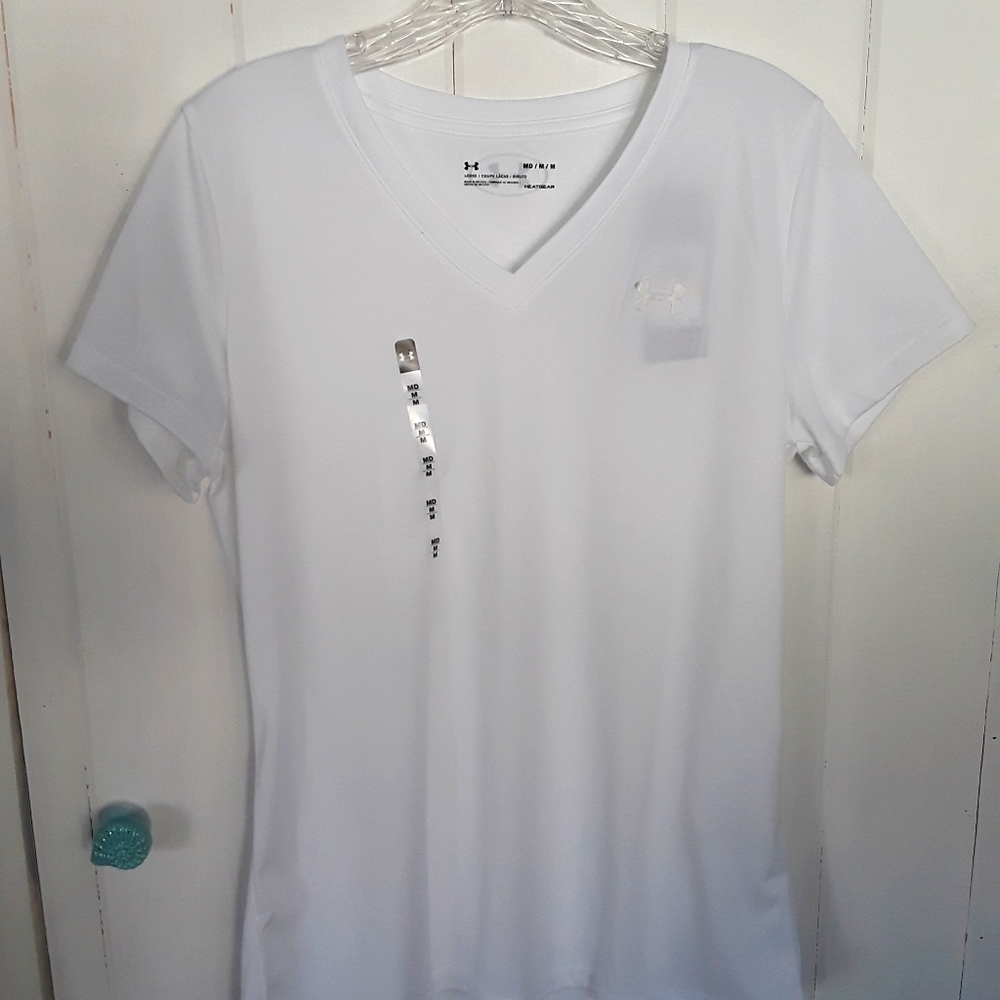 NWT Under Armour V Neck Tee - Picture 1 of 5
